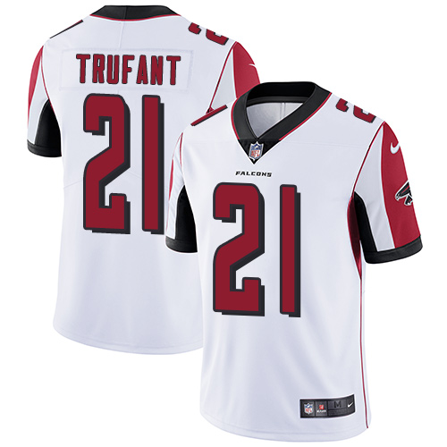 Nike Falcons #21 Desmond Trufant White Men's Stitched NFL Vapor Untouchable Limited Jersey - Click Image to Close